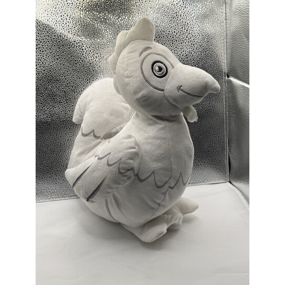 Very RARE SqwishLand Farm Narl the Sqwooster Plush 12" White Stuffed Toy Animal